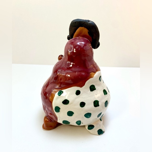 Vintage ceramic art pottery figurine or bud vase. Southwestern design. Sculpture - Picture 9 of 9